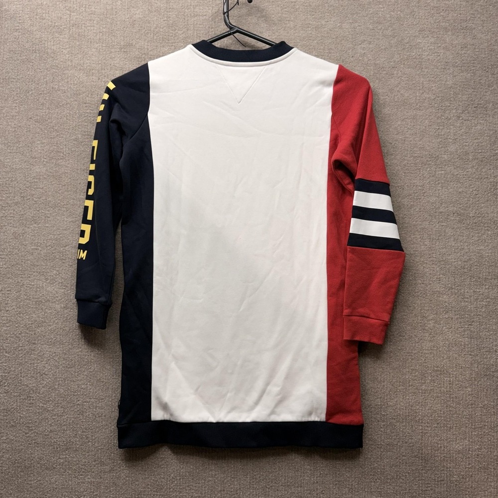 Tommy Hilfiger Dress Womens Small Multicolor Colorblock Logo Adaptive NEW - Picture 2 of 12